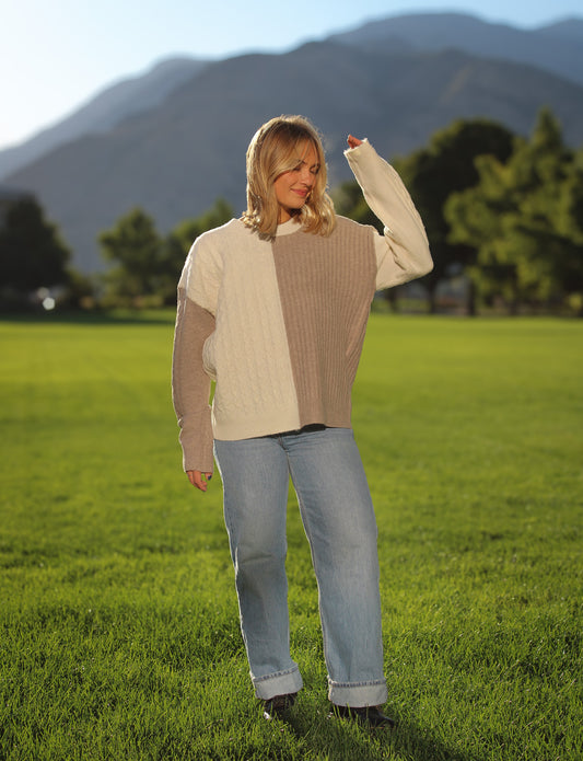 Modern Colorblock Pullover