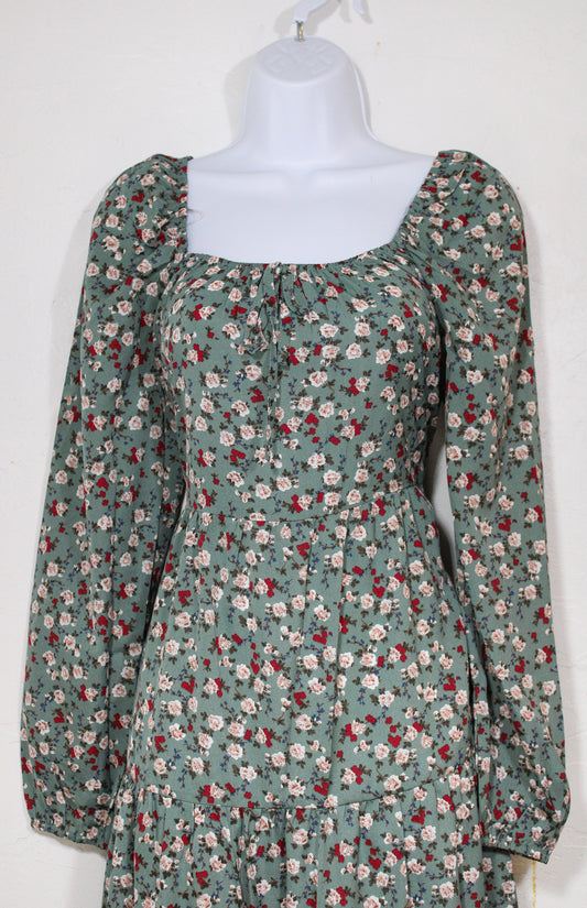 Forest Bloom Tiered Dress