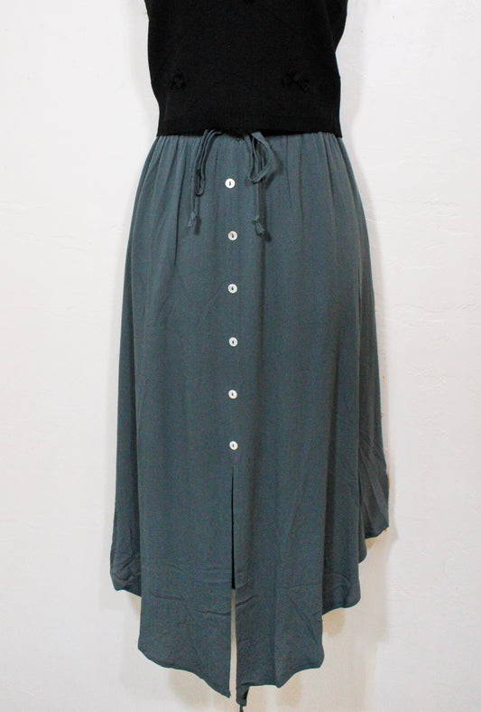 Forest Button-Front Skirt