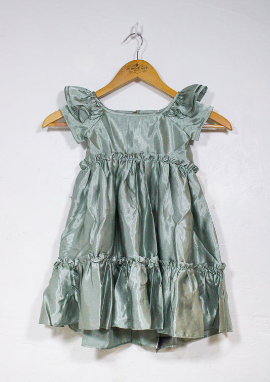 Little Sage Shimmer Dress