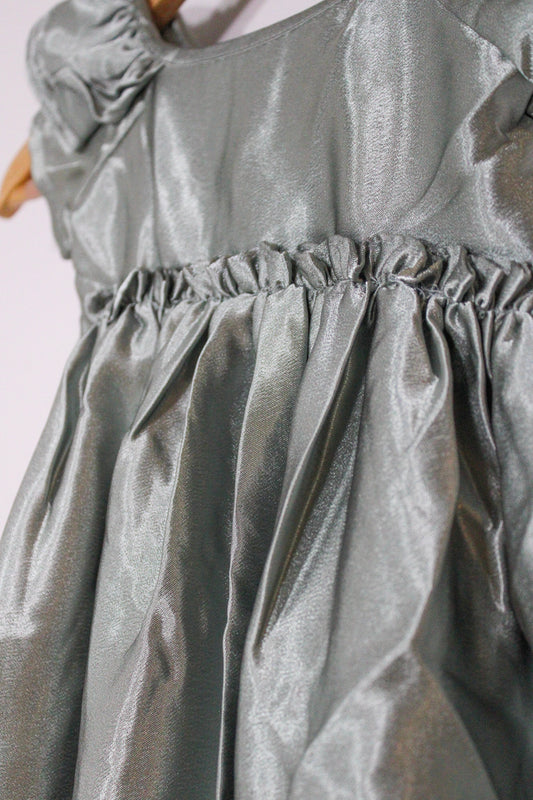 Little Sage Shimmer Dress