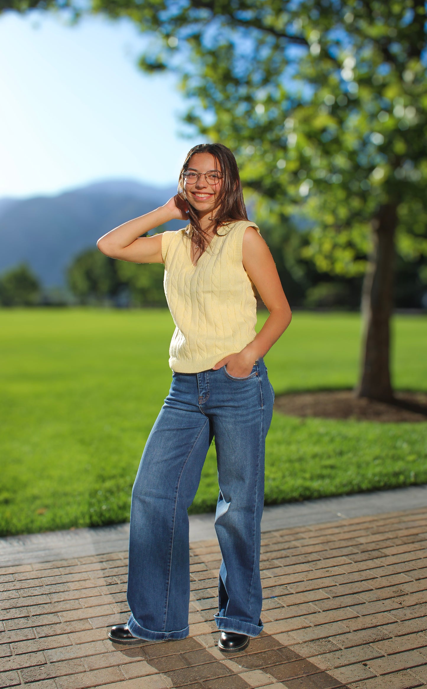 Midnight Wide Leg Jeans