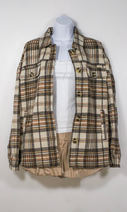 Autumn Oversized Flannel Shirt