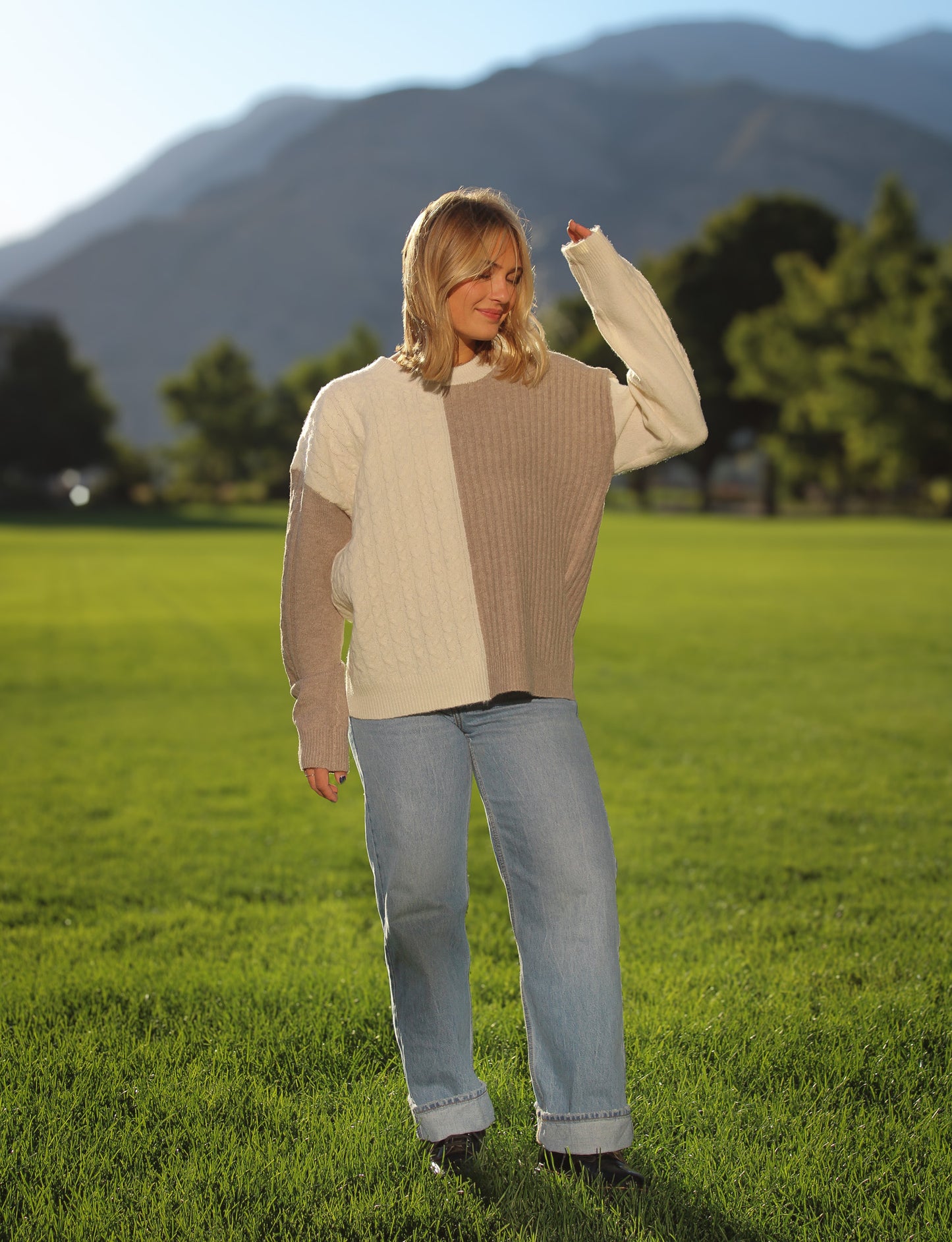 Modern Colorblock Pullover