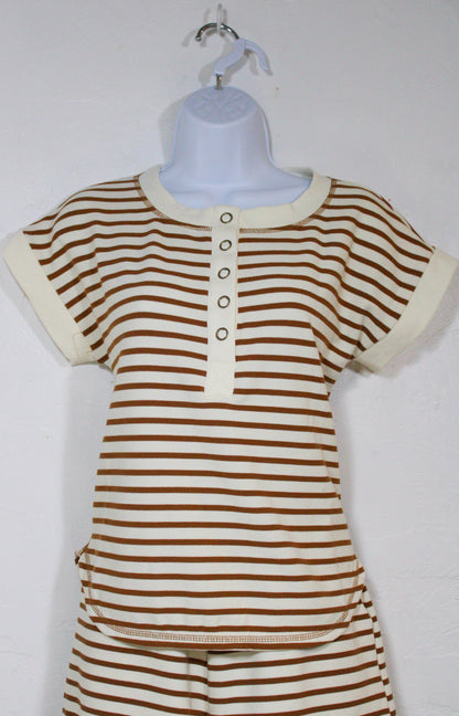 Café Stripe Shorts