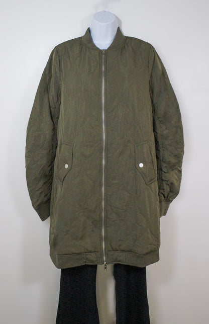 Army Green Midi Coat