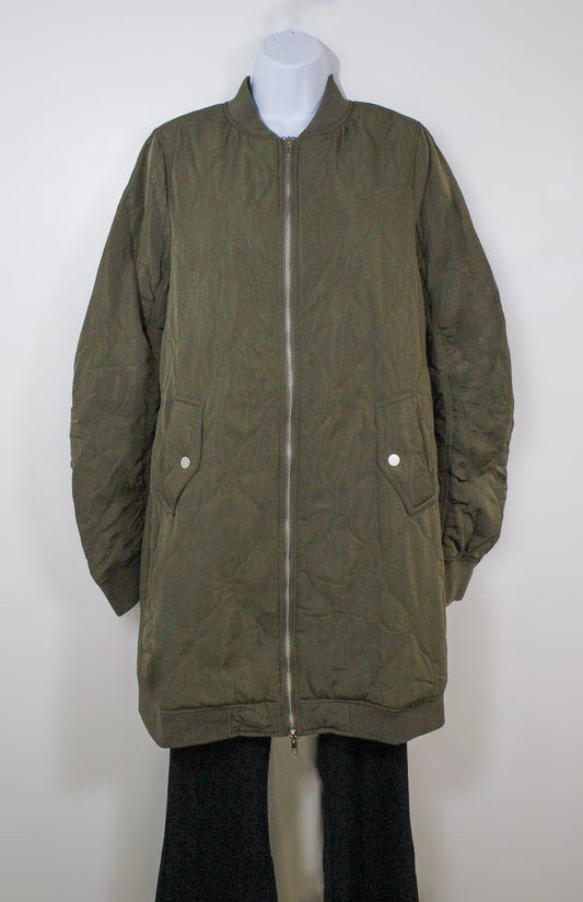 Army Green Midi Coat