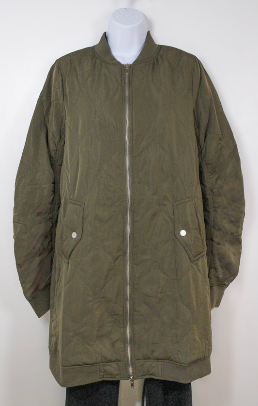 Army Green Midi Coat