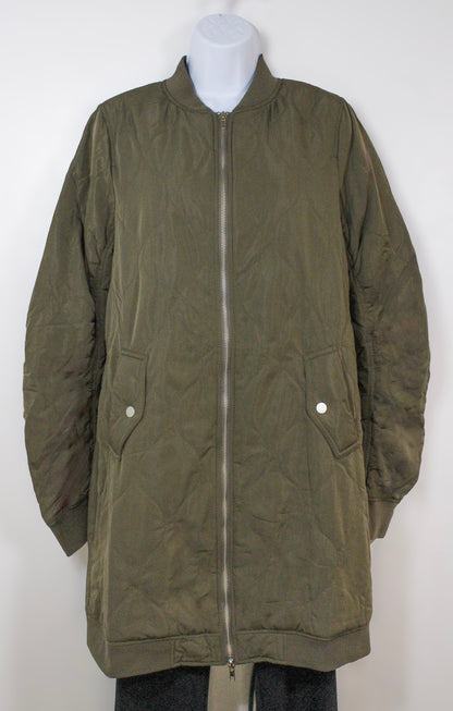 Army Green Midi Coat